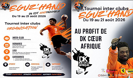 Acteurs Locaux d'Eguzon - Eguz'Hand avec Daouda Karaboué, le RDV que les HandBalleurs ne peuvent pas manque..