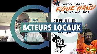 Acteurs Locaux de EGUZON  - le Champion du monde Daouda KARABOUÉ au micro de Michel Lecomte nous parle de EguzHand 2026